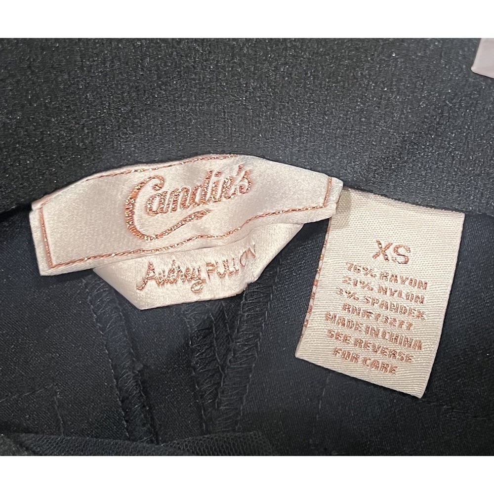Candie's Pants Women's XS Black Audrey Fit‎ Pull On Stretch Zip Pocket NWT - Picture 4 of 8
